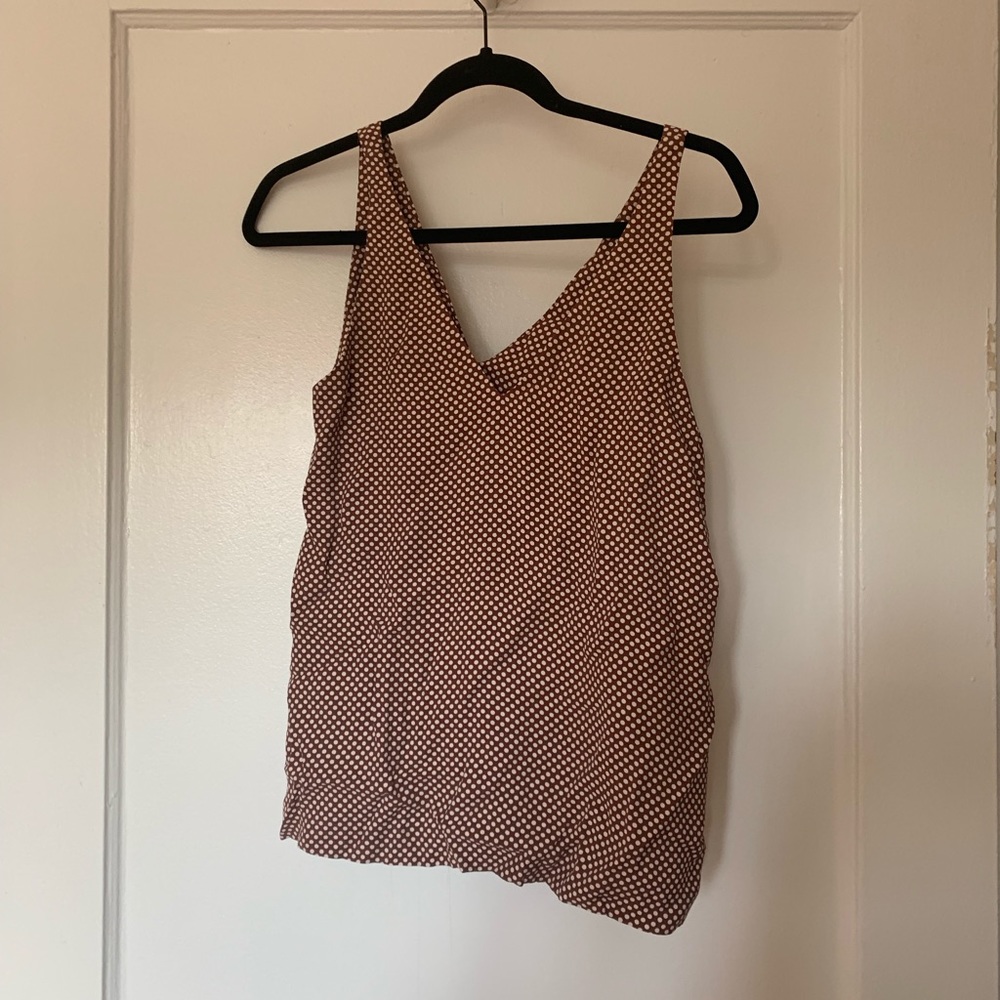 Polka dot loose tank